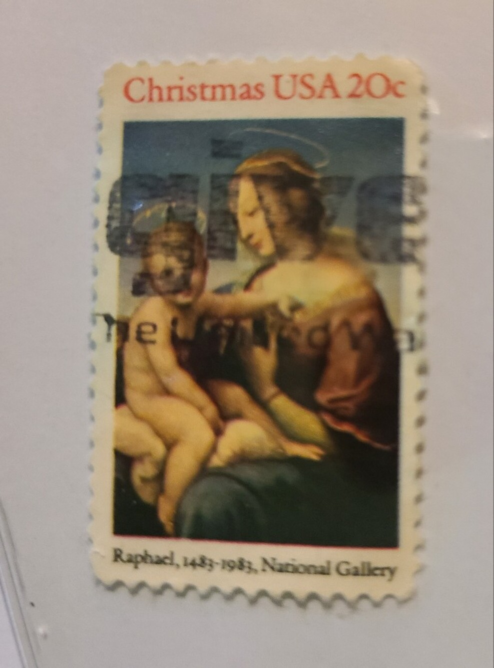 Christmas USA 20c Stamp Design Home